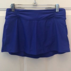 NWOT Athleta shirred band swim skirt small